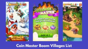 Coin Master Boom Villages List